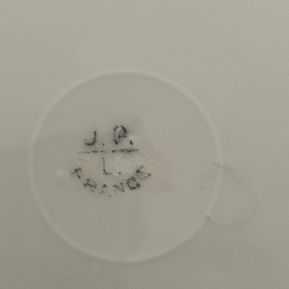 Antique Blue Plate with Gold Hand Painted Design Jean Pouyat in Limoges, France. - Picture 14 of 16